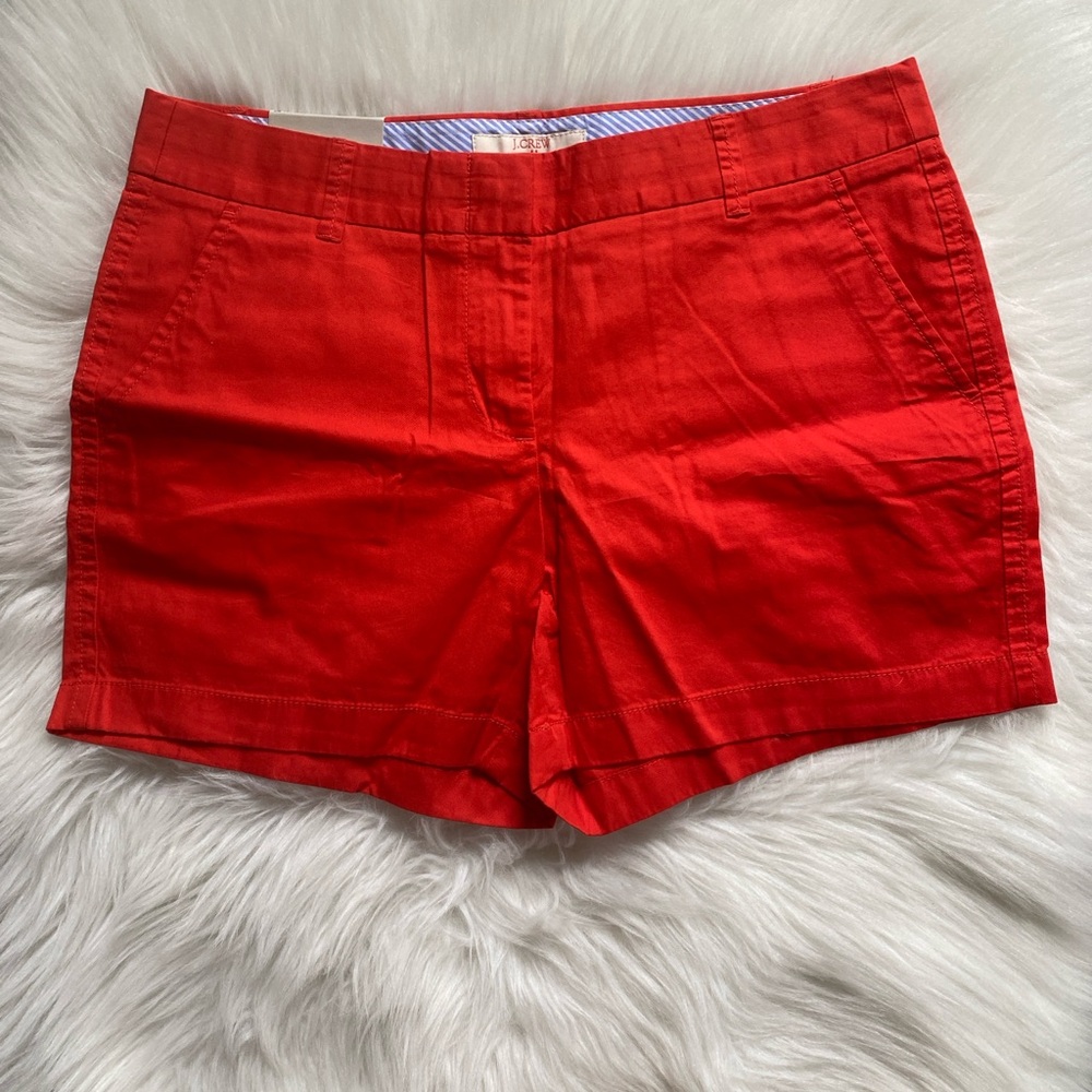 NWT J. Crew Red Shorts